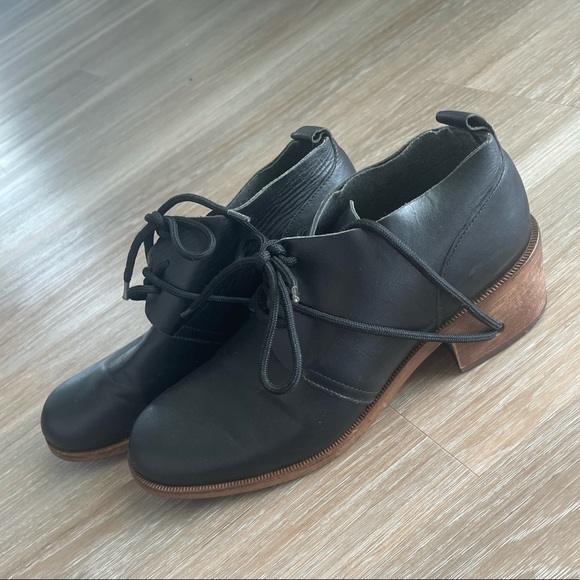 Vintage Michele Olivieri Block Heel Dress Shoes - Picture 3 of 7